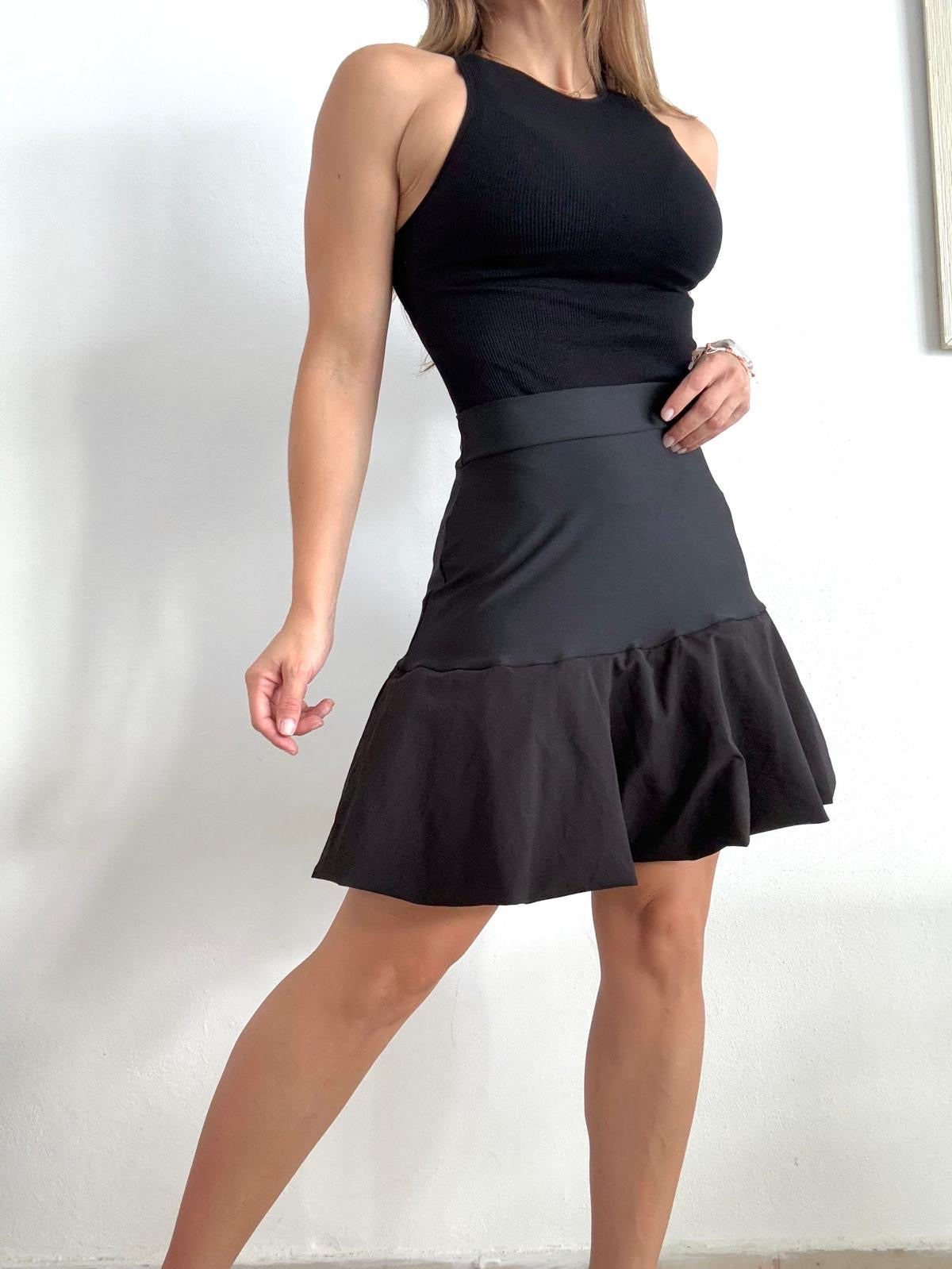 Black Bubble Skirt