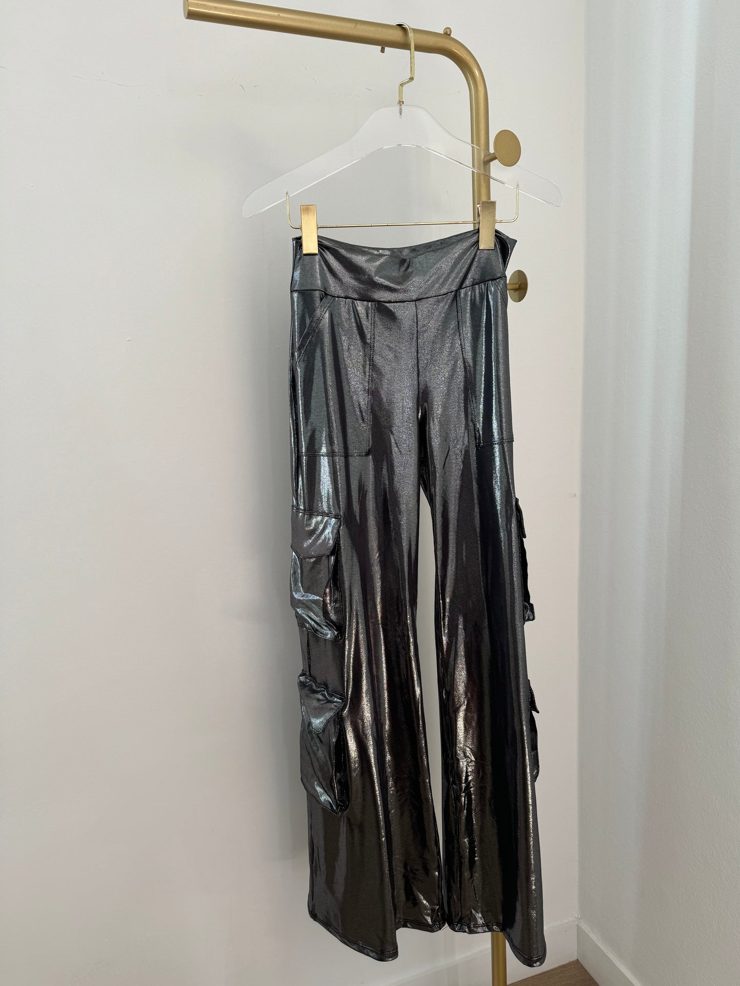 Silver Metallic Pant