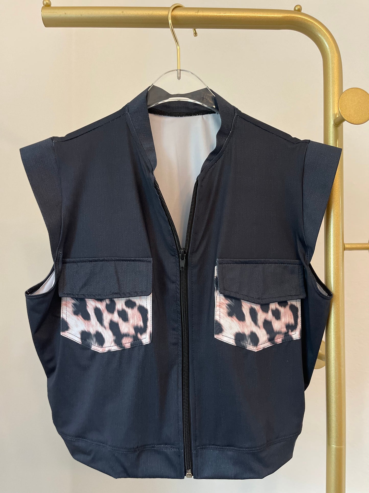 Cheetah Print Vest