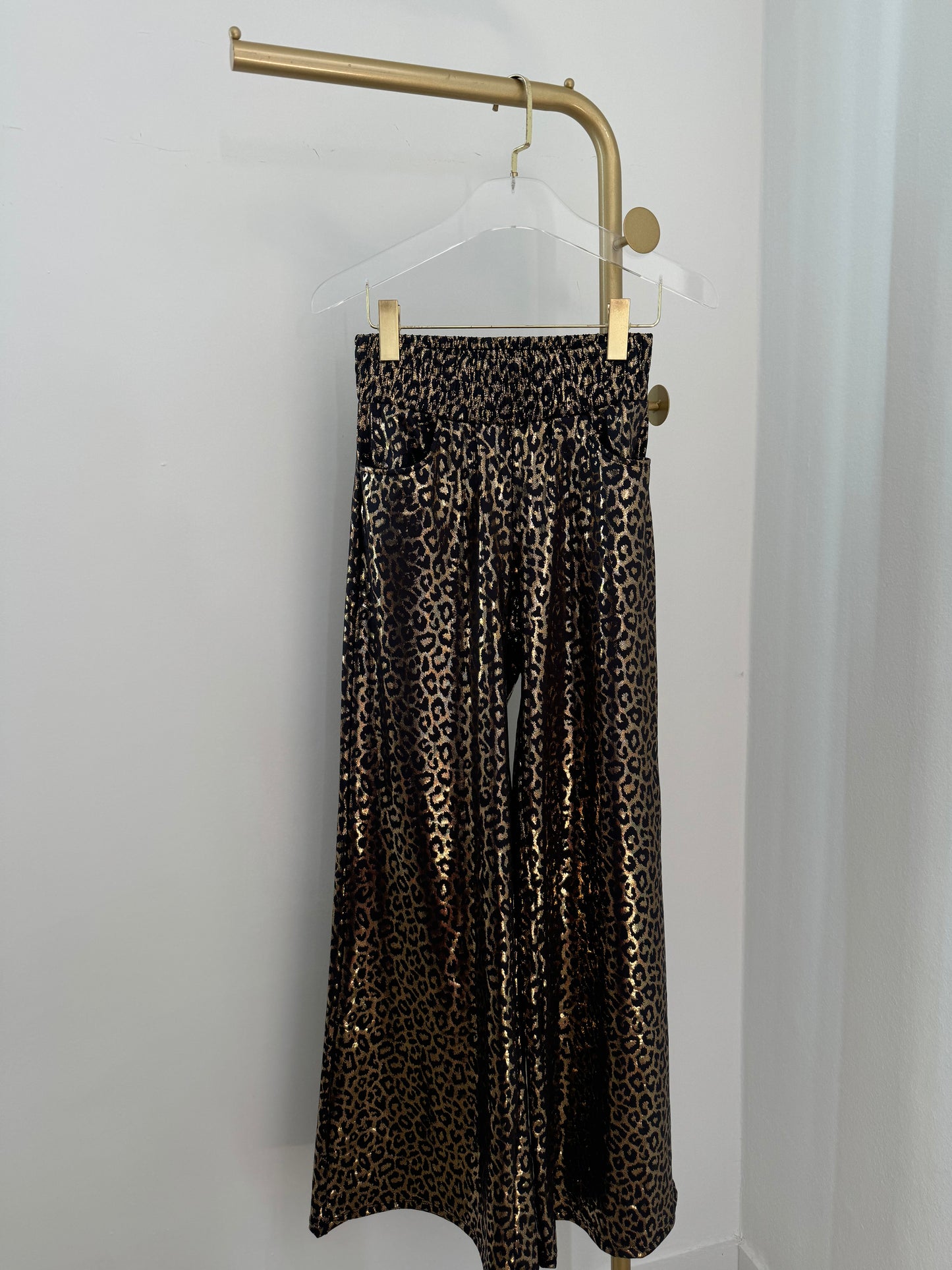 Gold Leopard Metallic Pant