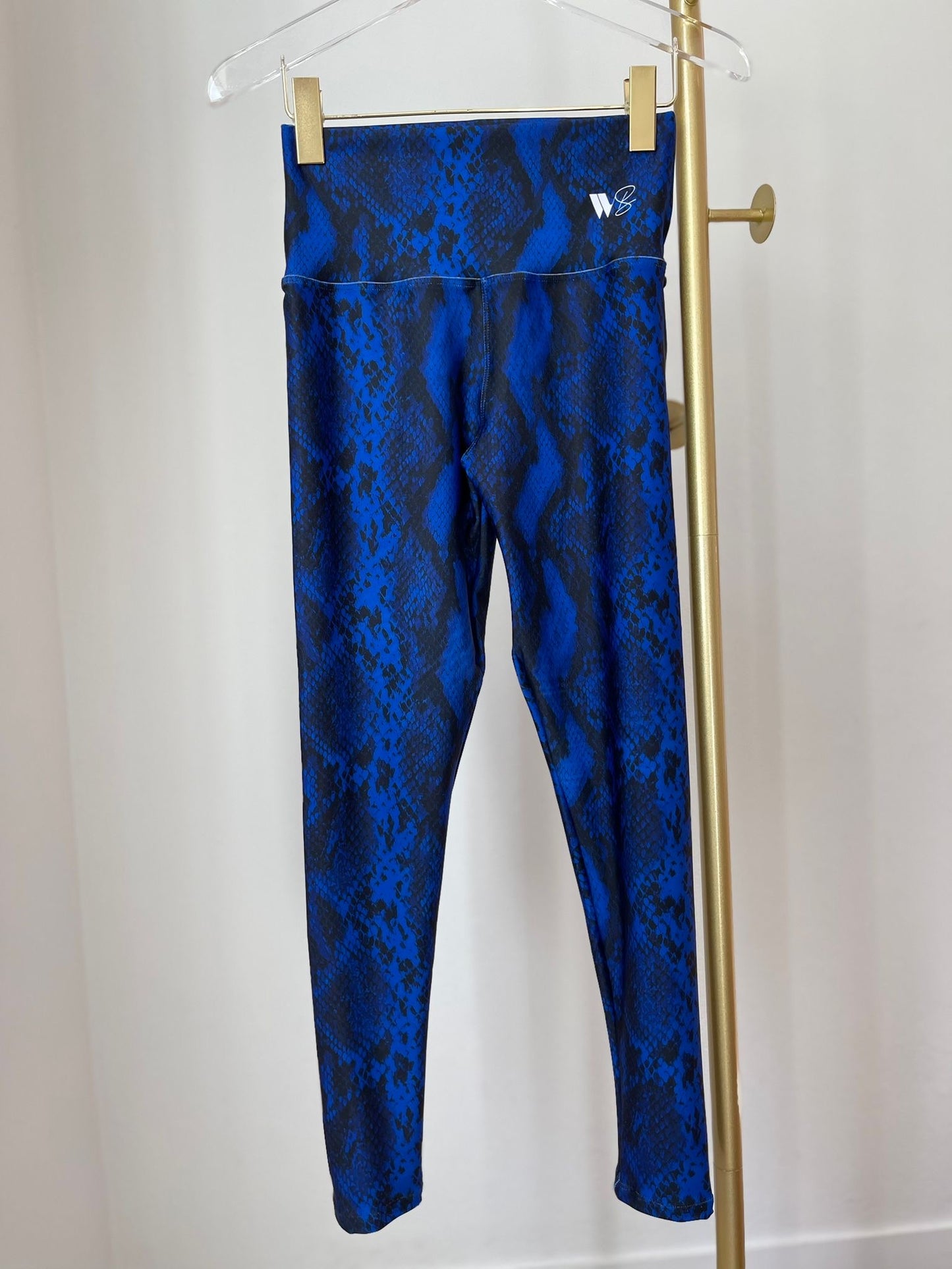 Blue Snake Mesh Top