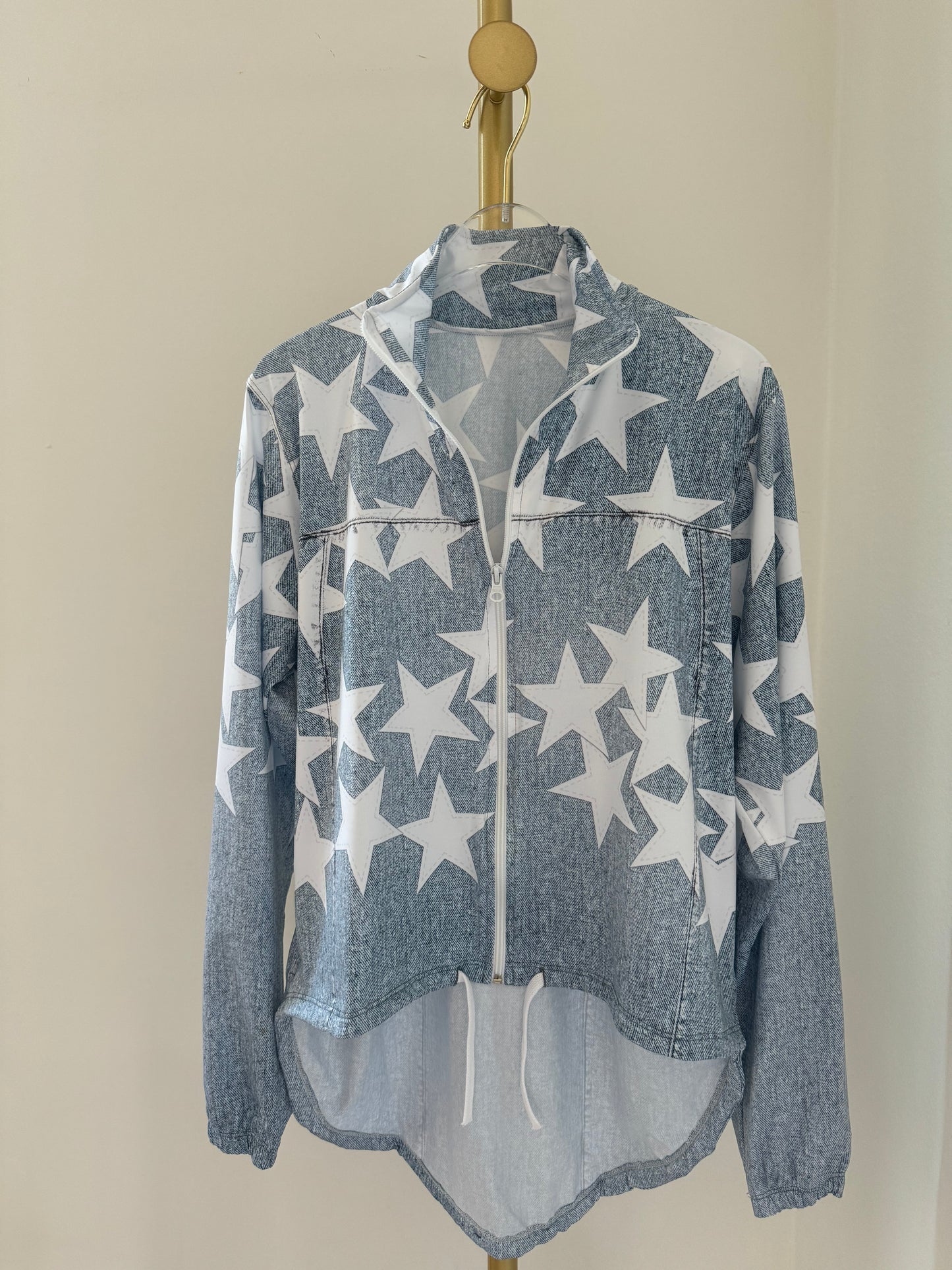 White Stars Denim Legging / Jacket