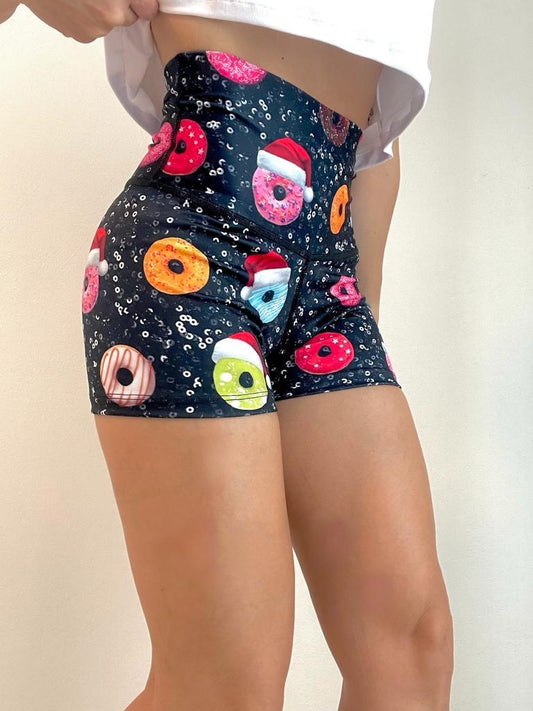 Black Dounuts Shorts