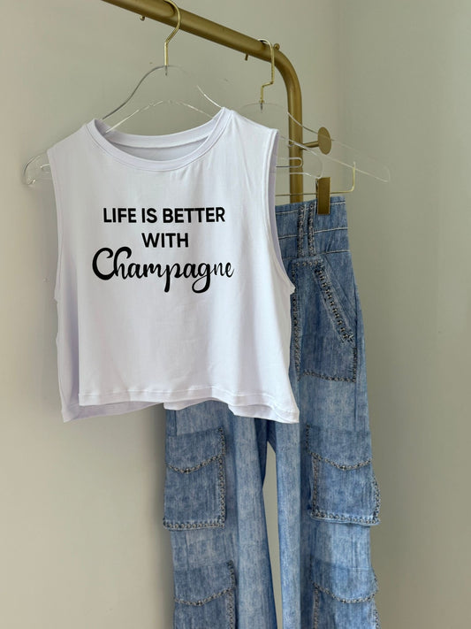 Champange Life White Top