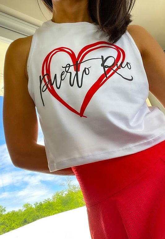 Love Puerto Rico Crop Top