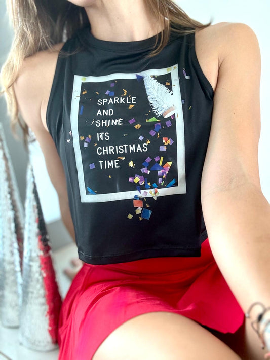 Christmas Time Crop Top