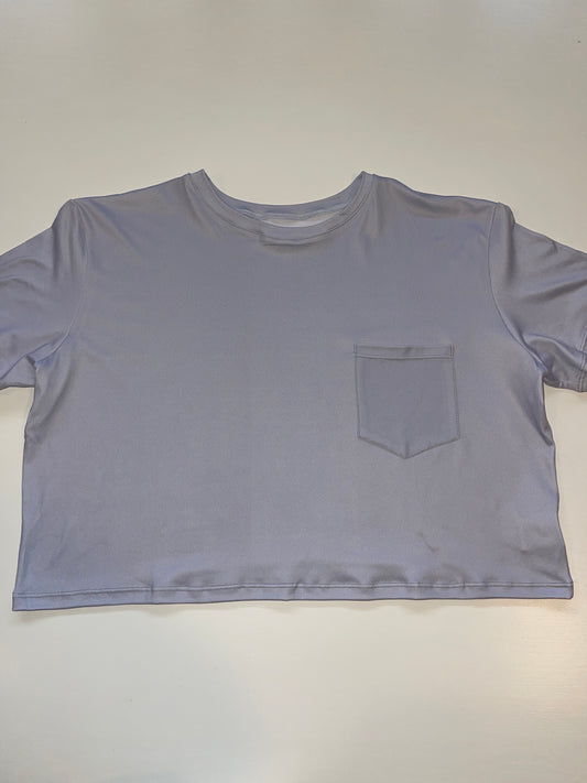 Pearl Gray Oversized Top