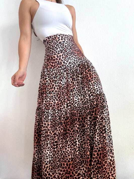 Cheetah Maxi Skirt